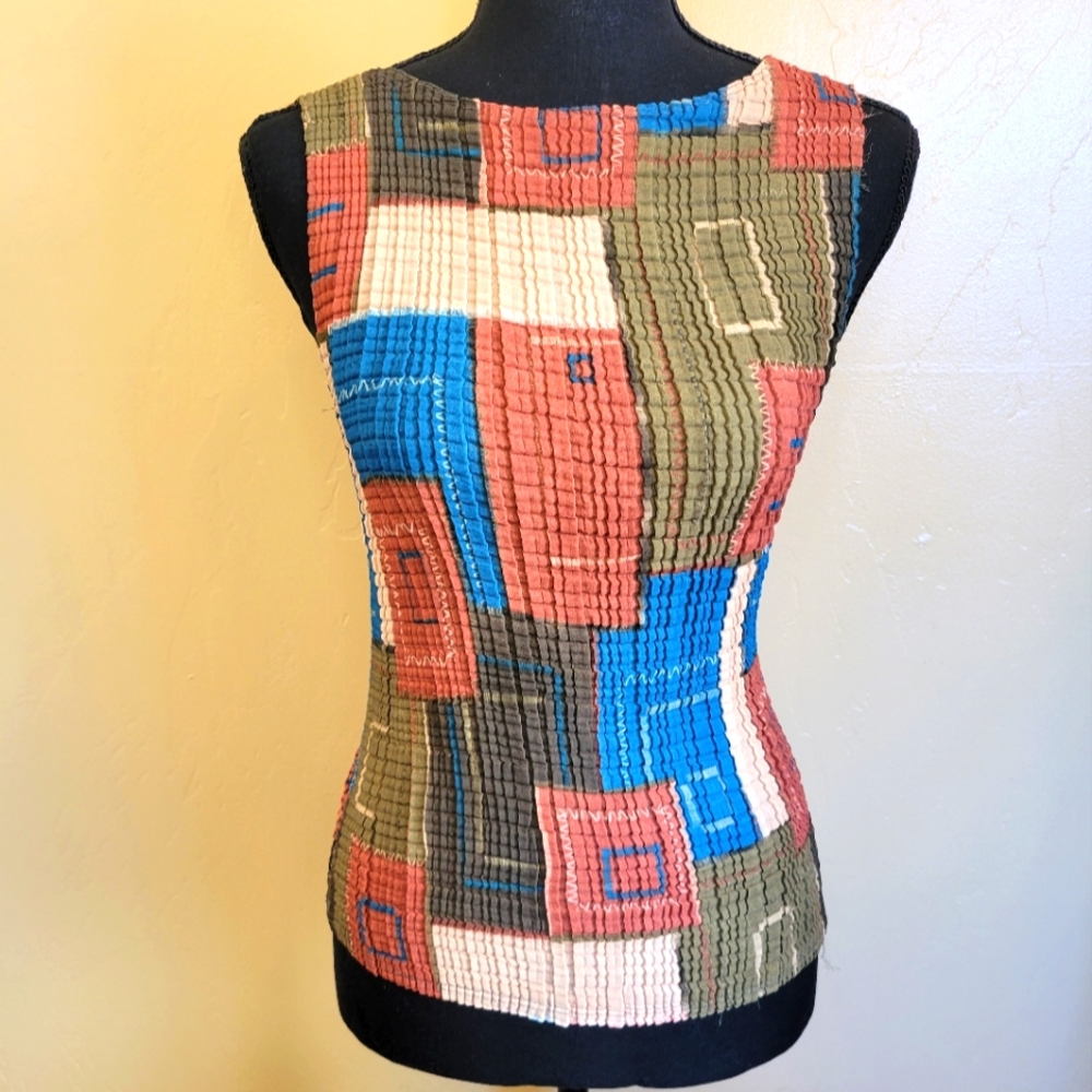 Charlotte Russe Multicolor Sleveless Top Size Lg